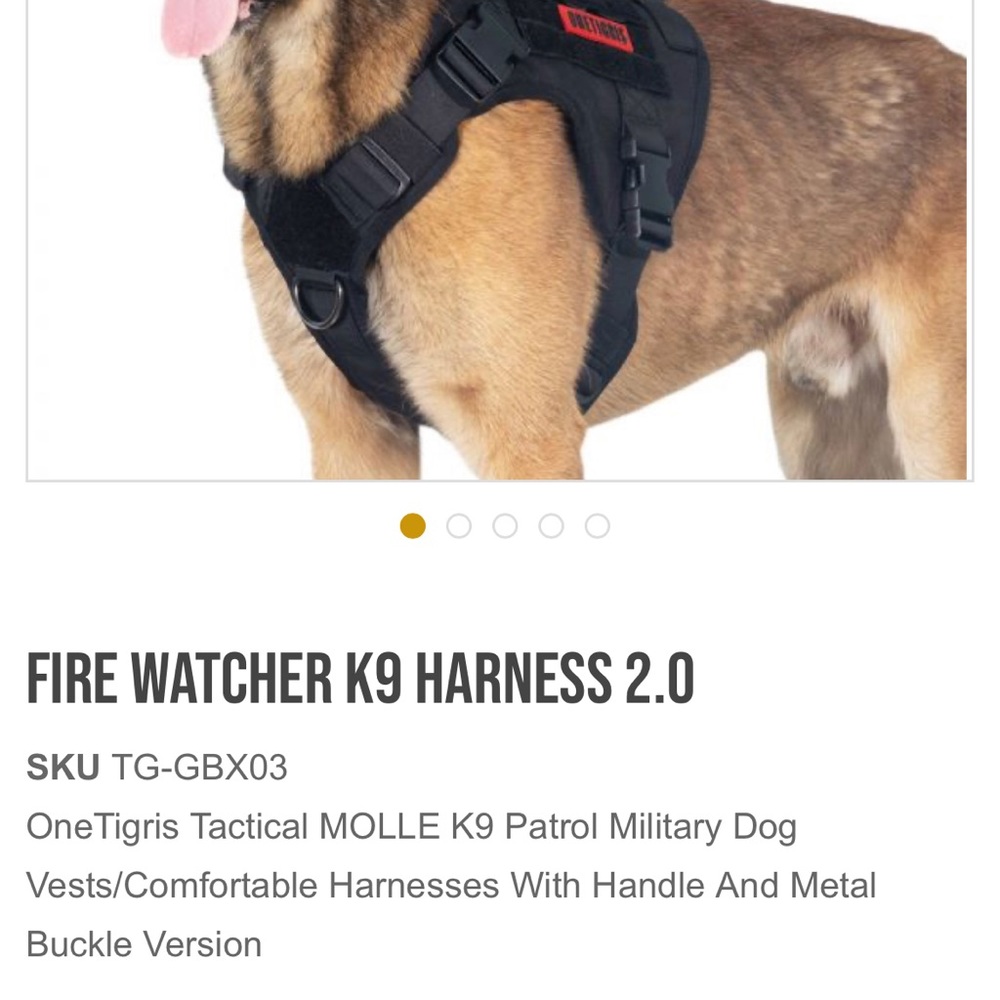 Firewatcher K9 Harness 2.0